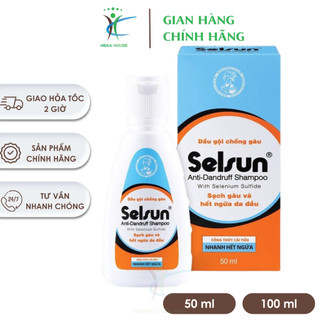 Dầu gội selsun 50ml/100ml dầu gội giảm gàu, sạch gàu, chống gàu và ngứa