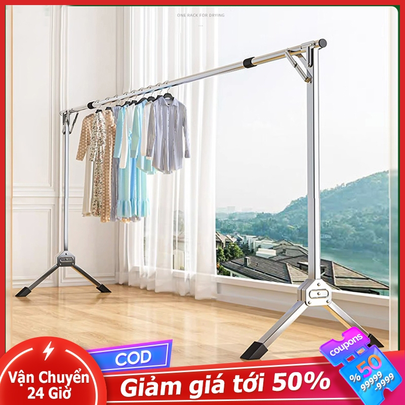phơi quần áo gấp inox Giàn phơi Treo Đồ Thông Minh Dạng Cây Giá Gấp Gọn kế kiểu sào inox Cao cấp Siêu Bền