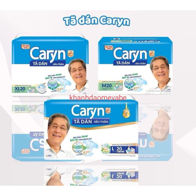 Tã dán người lớn Caryn 20 miếng(đủ size)