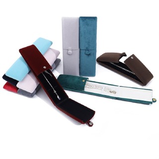 [H2N5] Hộp vòng cổ dài - Hộp đựng trang sức bọc nhung cao cấp kiểu nắp mở cánh cửa