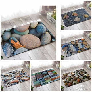 Thảm chùi chân 3d nỉ bali 40cmx60cm siêu thấm, chống trơn trượt cao cấp, thảm lau chân 3d cực đẹp
