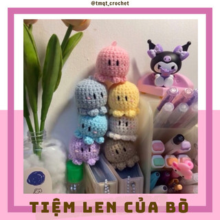 [𝙊𝙧𝙙𝙚𝙧]Móc Khoá Bạch Tuột Mini Bằng Len - Handmade 🧶