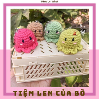 [𝙊𝙧𝙙𝙚𝙧]Móc Khoá Bạch Tuột Mini Bằng Len - Handmade 🧶
