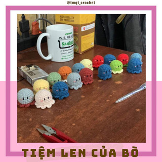 [𝙊𝙧𝙙𝙚𝙧]Móc Khoá Bạch Tuột Mini Bằng Len - Handmade 🧶