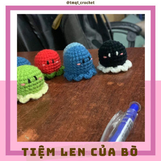 [𝙊𝙧𝙙𝙚𝙧]Móc Khoá Bạch Tuột Mini Bằng Len - Handmade 🧶
