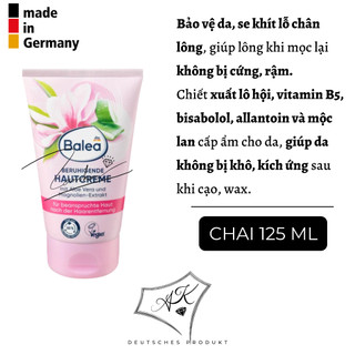 [ Hàng Đức ] Kem dưỡng sau wax, cạo lông Balea hàng nội địa Đức - 125ml