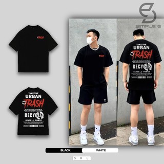 Áo Thun Unisex Local Brand BRAND SIMPLE "E" Form Oversize Cotton 100% TRASH.
