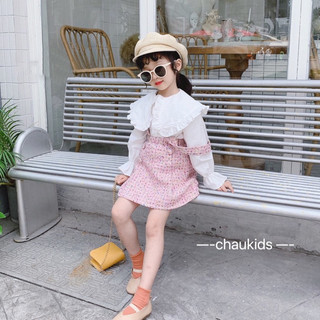 Set váy yếm, chân váy dạ siêu xinh cho bé gái
