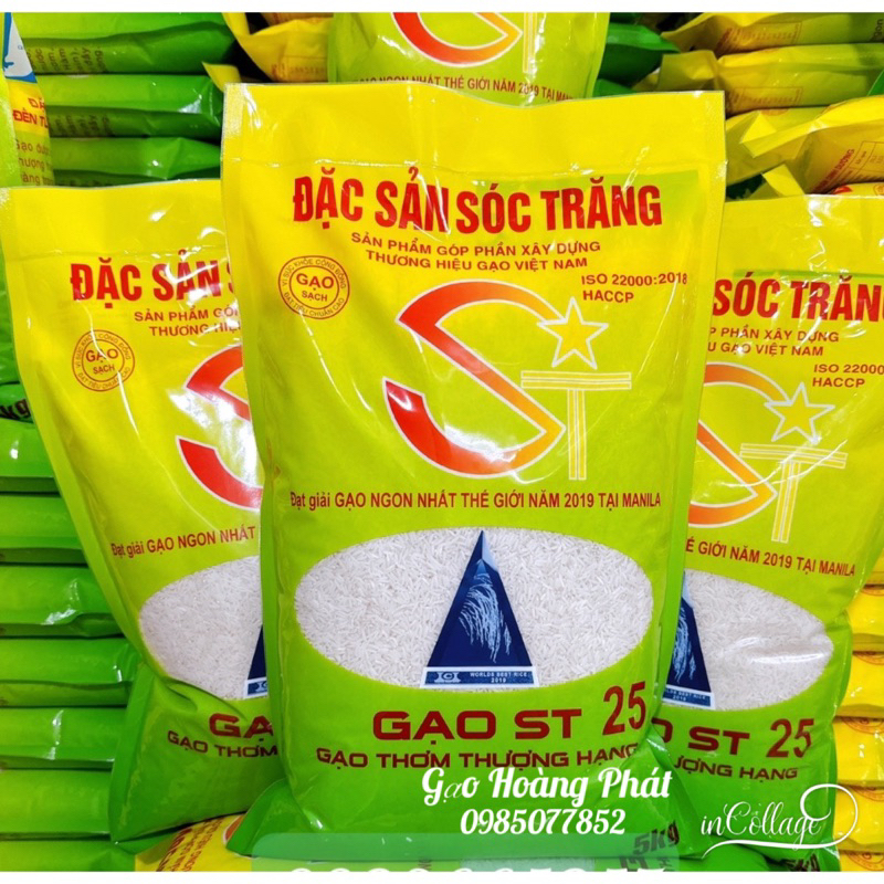 Gạo ST25 Ngon Nhất Thế Giới -Bao 5kg.