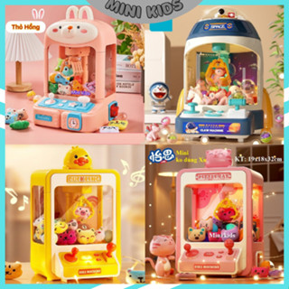 Máy Gắp Thú MINI, máy gắp gấu bông MINI, Máy gắp thú Mẫu Mới Đèn Nhạc Nhiều Gấu Bông Cho Bé