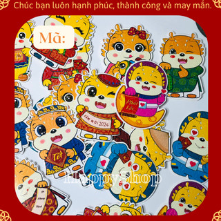 Xả Kho| Set Lì xì Rồng vàng  giá sỉ | Lì xì 2024 Lì xì phản quang Happy Shop 888