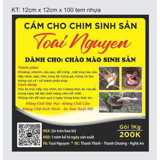 Cám cho chào mào sinh sản