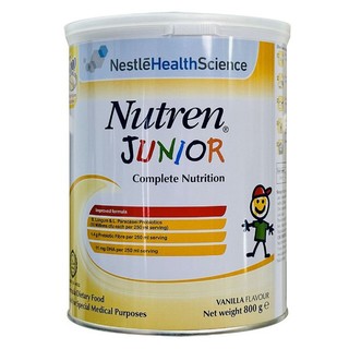 Sữa bột Nutren Junior Lon 800g (Dùng cho bé từ 1-12 tuổi)