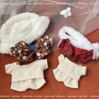 Bộ đồ Lông Bông - Outfit doll 15cm 20cm / Quần áo búp bê Memoir