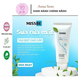 Sữa rửa mặt sạch sâu dịu nhẹ Missbe 120ml