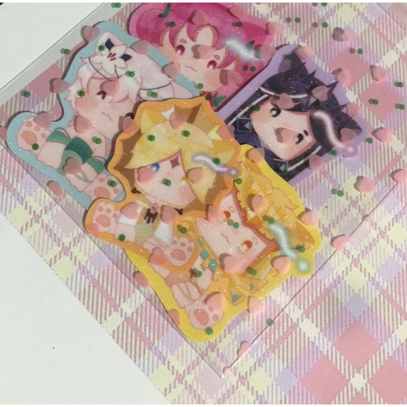 [Cookie Run Kingdom]  Set 5 sticker kim tuyến CRK