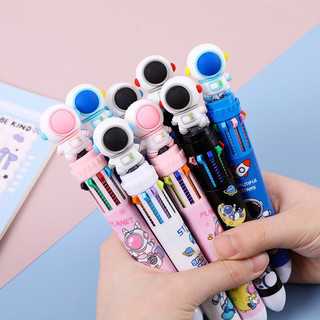 Bút bi 10 màu họa tiết phi hành gia hoạt hình cực cute