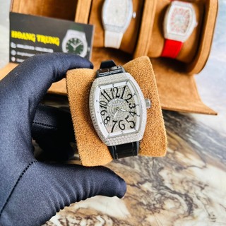 Đồng hồ nữ fm geneve đính full đá mặt số, size 32mm, chống nước 5atm, máy pin thụy