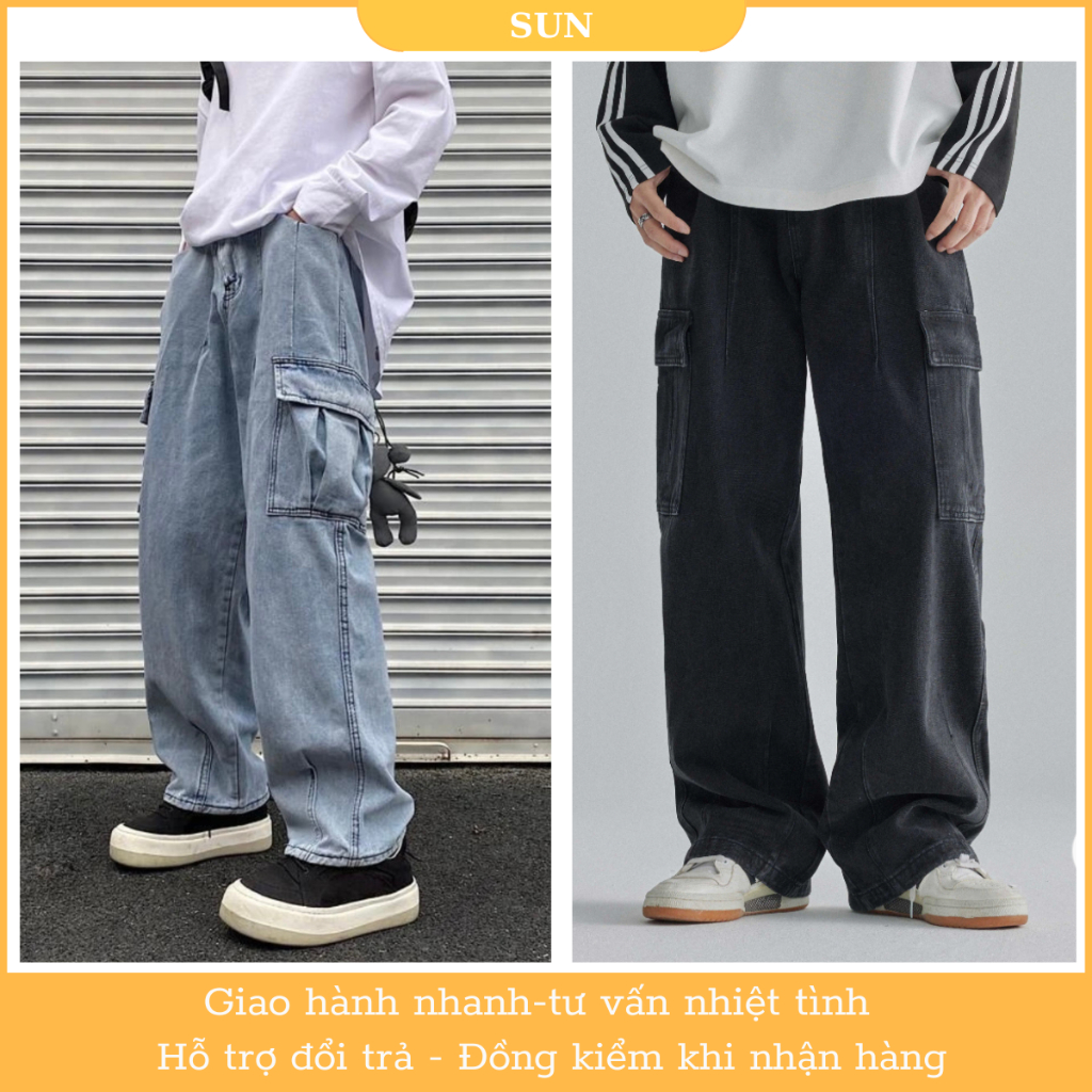 Quần jean túi hộp nam nữ 119