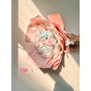Bó hoa hồng sáp figo flower mix màu