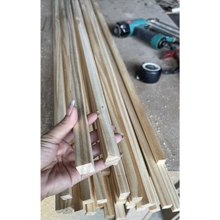 Thanh gỗ thông vuông 2cm, dài 30cm-40cm-50cm-60cm dùng làm nẹp,trang trí nhà cửa,chế DIY