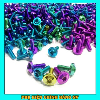 Ốc Titan Gr5 6Li20 Dù Mỏng Gắn Dàn Áo, Bảng Tên, Ốp Pô, Chụp Pô, Đèn Hậu Sau