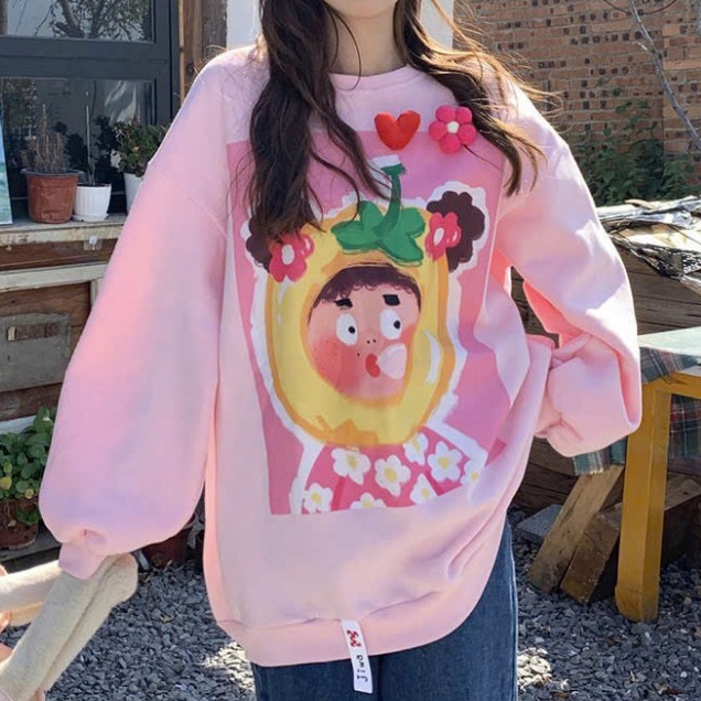 Áo Sweater Hoa Form Rộng Siêu Dễ Thương TL05