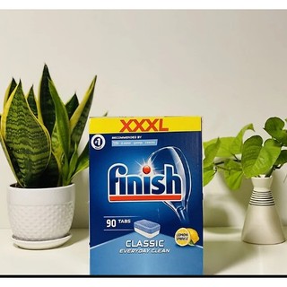 VIÊN RỬA CHÉN BÁT FINISH 90v ( viên tổng hợp muối bóng và bột ) dùng cho máy rửa bát