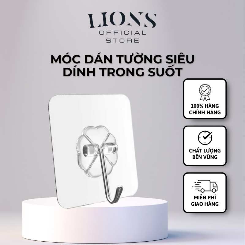 MÓC DÁN - SIÊU DÍNH TRONG SUỐT - DÁN TƯỜNG