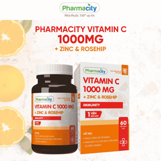 Thực phẩm Pharmacity bảo vệ sức khỏe Vitamin C 1000mg + Zinc & RosehipChai