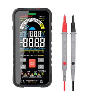 Ht116 ac dc 1000v tester kỹ thuật số multimeter chuyên nghiệp ncv thông minh tự động real rms multimeter voltage meter