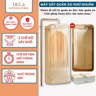 Máy Sấy Quần Áo Cao Cấp DELADEP Khử Trùng Treo Tường,Công Nghệ Sấy 3D, Sấy Đa Chiều,Gấp Gọn SQA01