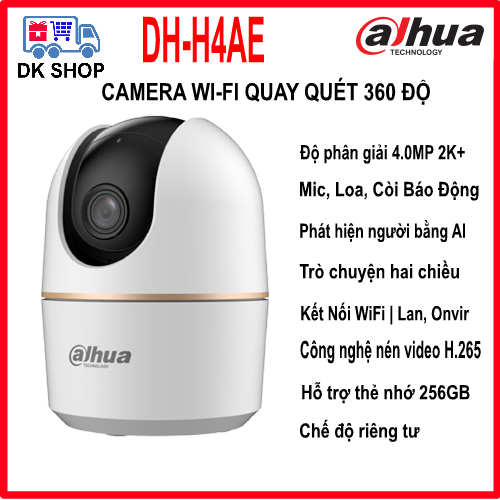 Camera IP Wifi DaHua Hero A1 DH-H4AE 4MP 2K+ | DH-H2AE 2MP FHD - Xoay 360 Độ - Trong Nhà.