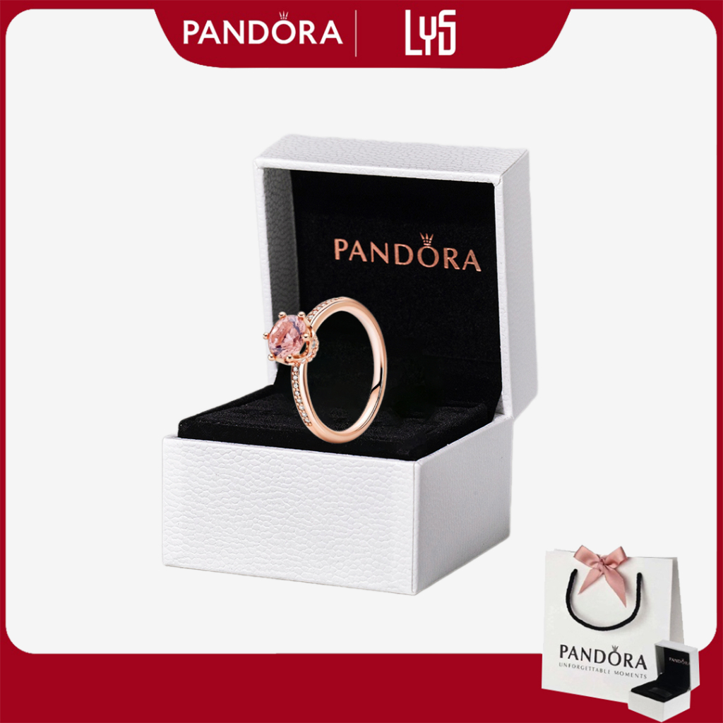 Nhẫn Pandora Rose Gold Ring 8052RG Fullbox - Nhẫn Nữ Bạc 925 Hình Vươn