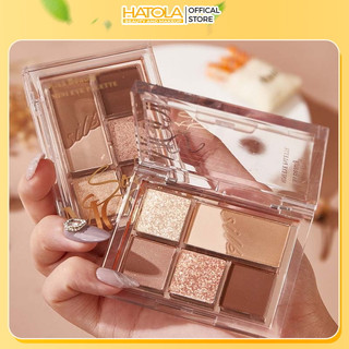 Bảng phấn mắt Misslara 6 ô màu thời thượng phấn mắt nội địa Trung bảng màu mắt hot trend đi chơi quà tặng HATOLA
