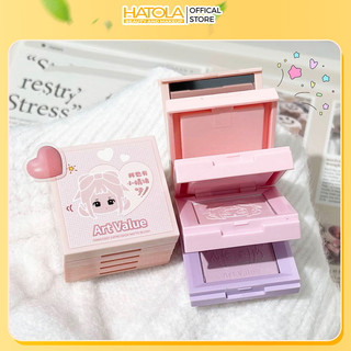 Phấn má 4 tầng dễ thương hồng cam chất mịn bền màu tự nhiên makeup nhẹ nhàng trang điểm xinh Art Value Hatola