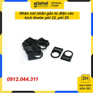 Nhãn nút nhấn gắn tủ điện các kích thước phi 22, phi 25 tbd123