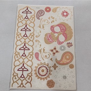 Combo 3 tấm hình xăm dán ánh kim đầu lâu 15x21cm
