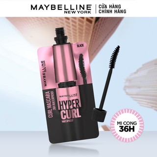 Mascara Giúp Cong Mi Maybelline New York Hyper Curl Waterproof 3ml