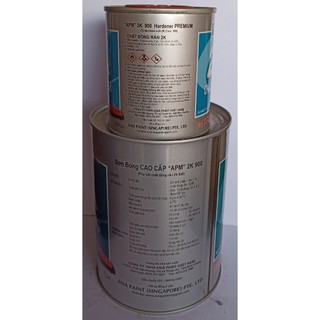 Sơn Bóng 2K APM Clear, Dầu Bóng 2K Không Ngả Vàng, Chống Trầy Xước Rất Cao
