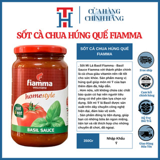 Sốt cà chua húng quế - basil sauce fiamma 350g