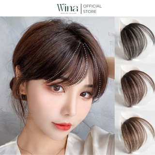 Tóc Mái Xiên Thưa Bằng Tóc Thật Không ( Pát - Ria ) WINA MT-0002