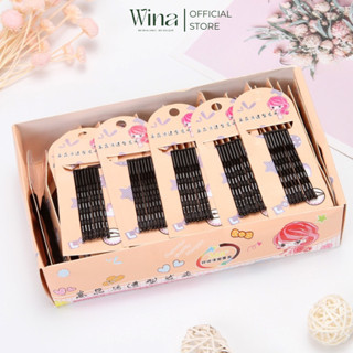 Vỉ Kẹp Tăm Đen Sơn Tĩnh Điện Kẹp Tóc Mái WINA PKT011