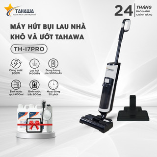 Máy hút bụi lau nhà cầm tay tahawa th-i7 pro-lực hút 14000 pa -vừa hút bụi vừa lau sàn, tự động giựt giẻ. bảo hành 2 năm