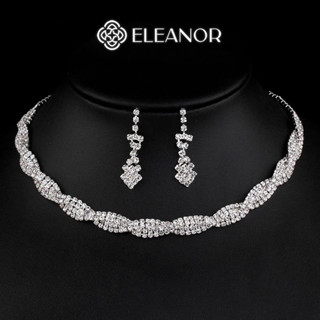 Dây chuyền choker bông tai nữ Eleanor Accessories bộ trang sức đính đá phụ kiện trang sức 5045