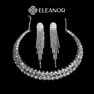 Dây chuyền choker bông tai nữ Eleanor Accessories bộ trang sức đính đá phụ kiện trang sức 4818