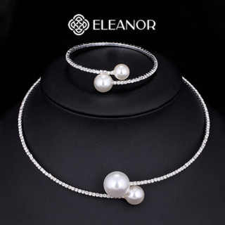 Dây chuyền choker vòng tay Eleanor Accessories bộ trang sức đính đá phụ kiện trang sức 5578