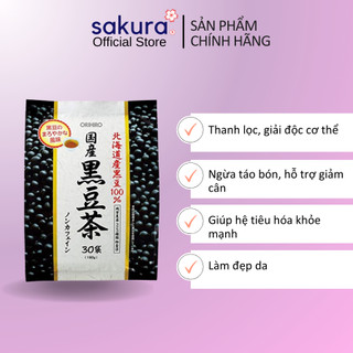 Trà đậu đen Orihiro 30 gói 180g thanh nhiệt giải độc, làm đẹp cơ thể- Sakura Store Official