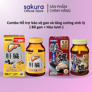 Combo Hỗ trợ bảo vệ gan và tăng cường sinh lý Orihiro ( Bổ gan + Hàu tươi )- Sakura Store Official