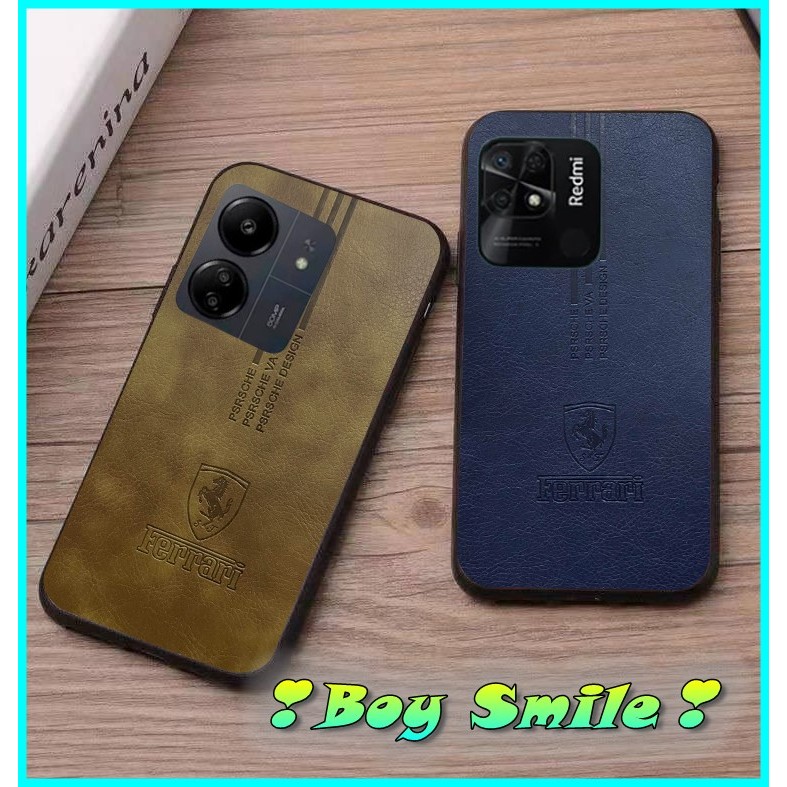 Ốp da Ferari cho Xiaomi Redmi Note 13 5G / Note13 pro 5G / Note 13pro plus Note 13pro+ 5G Redmi 13R